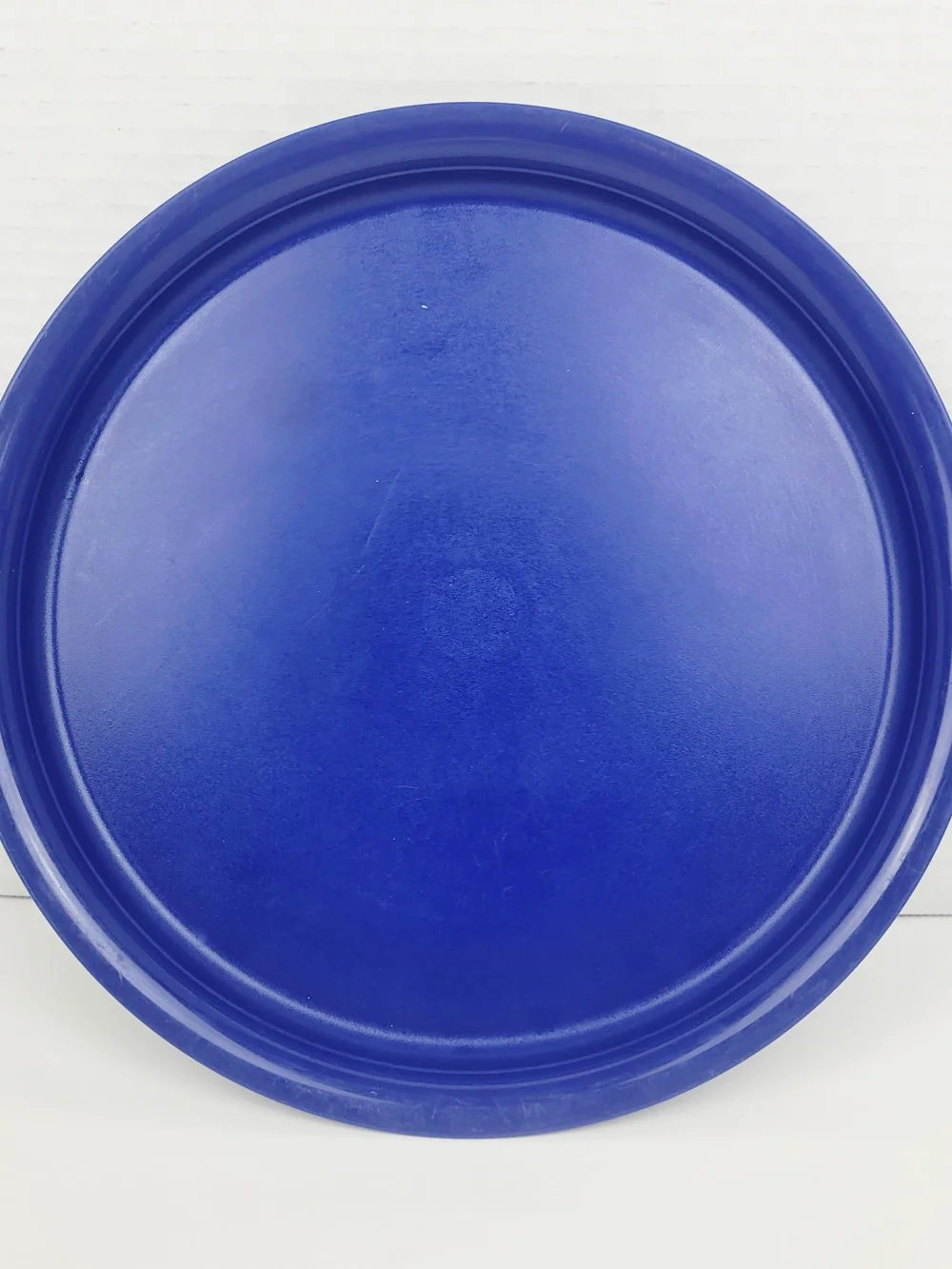 Tupperware 2217B Acrylic Preludio Bowl Clear Blue Stripe 3.5L/4 Qt w/Lid 2676A